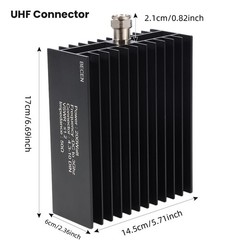 BECEN 200Watt 4.3-10 Mini DIN Male RF Dummy Load,DC to 3GHz 50 Ohm，Combine Th…