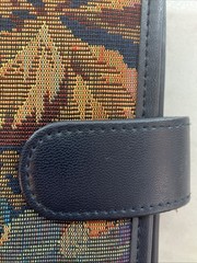 Vintage 90’s Day Runner Floral Tapestry Faux Leather Organizer 6 Ring Planner