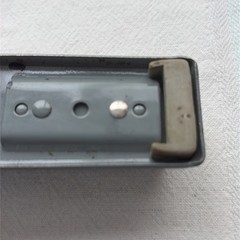 Vintage Blue Gray Swingline Model 401 Metal Desktop Stapler USA Works