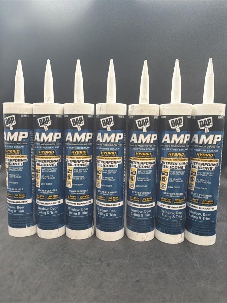 DAP AMP 9 Oz. Advanced Modified Polymer All Weather Window,Door, & Siding- QTY 7