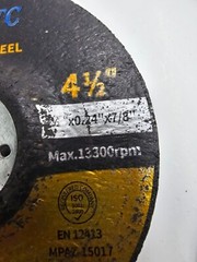 Qty 5 SATC 4 1/2″ x 0.24″ x 7/8″ Abrasive Grinding Wheel A24R-BF 13300 Max RPM