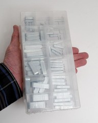 60 pc Keystock Bar Assortment SAE Square Key Stock Keyway Set