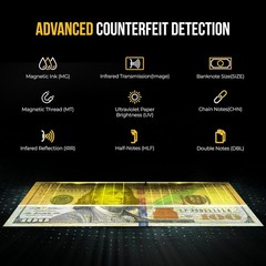 KBR-500 Money Counter Machine Mixed Bills LCD UV MG IR Detection Counter