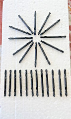 IRWIN 24PC #20 X 2″ USA DOUBLE END DRILL BITS 135 DEGEE S/P BLACK