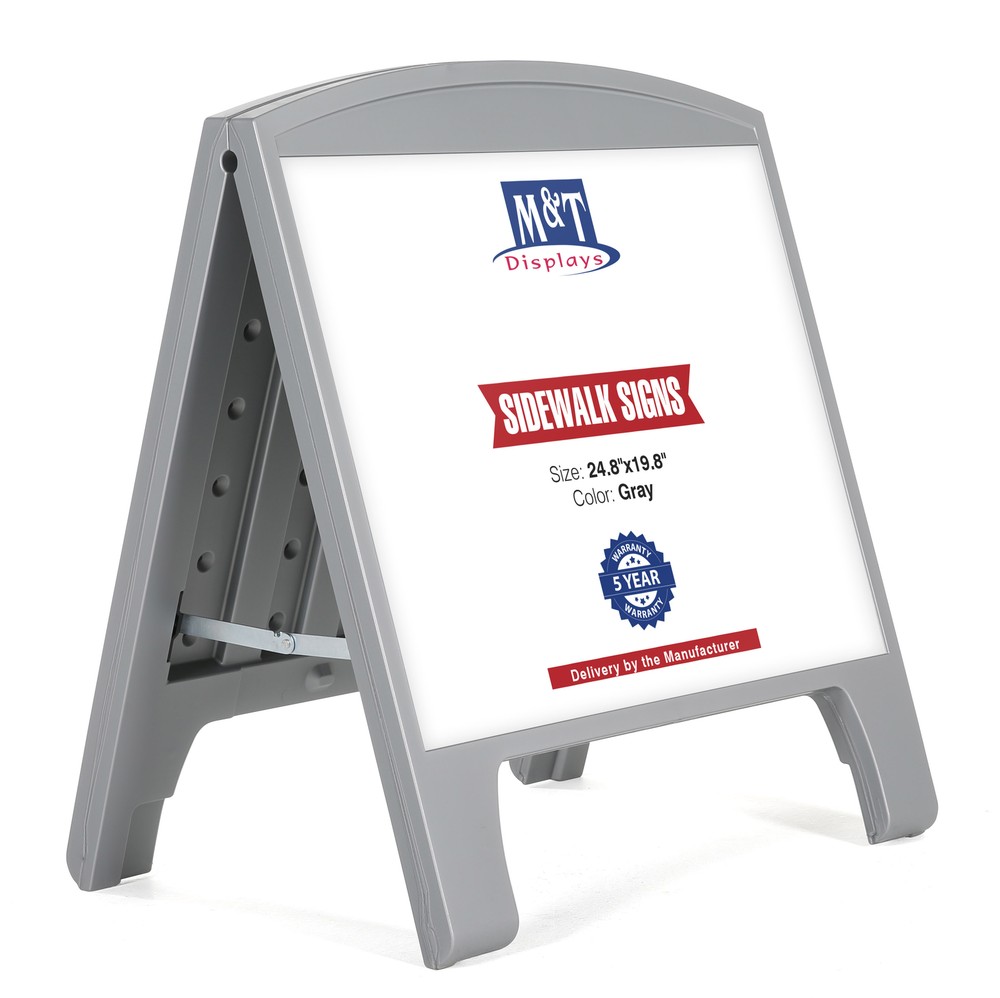 Sandwich Board A-Frame Double Sided Outdoor Sidewalk Sign Holder 24.80×19.76