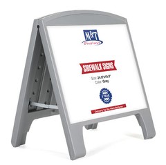 Sandwich Board A-Frame Double Sided Outdoor Sidewalk Sign Holder 24.80×19.76