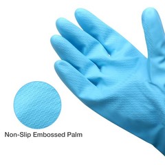 Alimat PluS 3 Pack Reusable Cleaning Gloves Latex Free, Dishwashing Gloves wi…