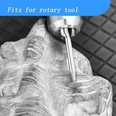 7 Pcs T Shape Diamond Cutting Burr, 1/8” Shank Diamond Burs Stone Carving Se…