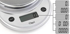 Ozeri® Pronto® Digital Multifunction Kitchen and Food Scale with All Silver