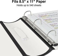 7 Pack ~Staples Better 2-Inch 3-Ring Binder, White – Heavy-Duty. Rubber corner