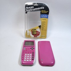 TEXAS INSTRUMENTS TI84 Plus Silver Edition Full PINK Graphing Calculator