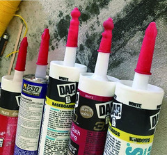 Universal Fit Caulk Tube Latex Sealing Caps, Caulk Saver Cover Sealer for