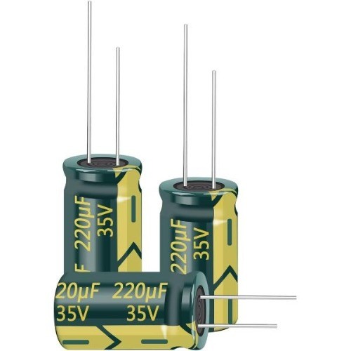 20pcs 35V 220UF Capacitor 8x12mm(0.31×0.47in) High Frequency Aluminum