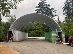 25x20x12 DuroSPAN Steel Building Kit Conex Container Roof Cover Direct