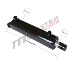 Hydraulic Cylinder Welded Double Acting 3″ Bore 20″ Stroke PinEye End 3×20 NEW