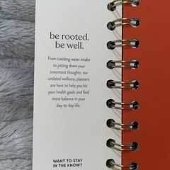 Be Rooted Undated Wellness Planner Yes Girl Yes 7×9” Mood, Meal, Fitness Tracker