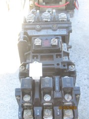 Allen Bradley NEMA 1 contactor 509-BOD series B w/ 120V coil, W44 heaters. Used.