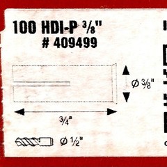 100 Pcs Hilti HDI-P 3/8” Drop-In Flush Anchors #409499 – FM Approved New Boxes