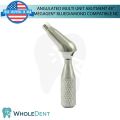1X Angulated Multi Unit 45° Prosthetic NC Compatible with Megagen® BlueDiamond
