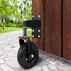 8″ Gate Wheels Heavy Duty Spring-Loaded Gate Caster For Metal Tube Gate & Wooden