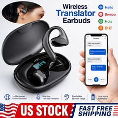 Smart Voice Translator Earbuds 144 Language Two Way Real-Time Translation Device