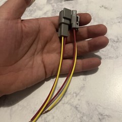 18 AWG Gray Deutsch DTM 2 Pin Automotive Wire Waterproof Connector Yellow Red