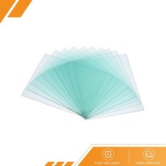 10Pack 4.3″ x 3.5″ Welding Protection Lens Transparent Right Angle Clear
