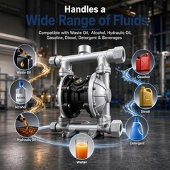 13.21GPM  Air Operated Double Diaphragm Pump