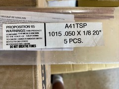 Uniweld,Phosphorus Copper-Silver Brazing Rods Flat,5pc. 1/8″ x 0.05″ x 20″