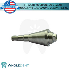 10X Straight Multi Unit Prosthetic NC Compatible with Megagen® BlueDiamond