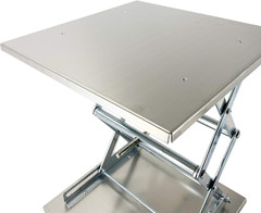 (R) Lab Jack Lift Scissor Table Stainless Steel 12″X12″X18″ Max Load 55 Lbs/25Kg