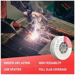 Clean Welds with Flux Core Carbon Steel Wire