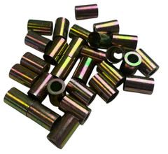 Steel Spacer Bushing Sleeve OD 0.66in ID 0.58in Length 1.02in Lot. LOT OF 28