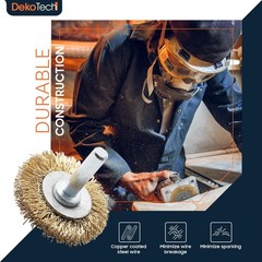 10 Pcs Professional Wire Wheel Brush Carbon Steel Cup Wire Brush for Drill