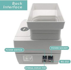 Ribao HCS-3300 High Speed Coin Counter, Coin Sorter w/Large Hopper (Refurbished)