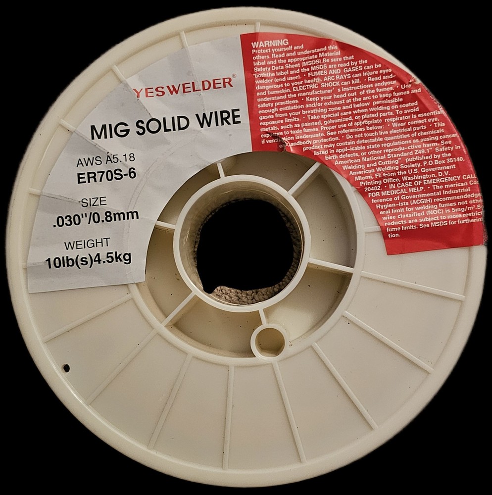 Yeswelder Mig Solid Wire-(ER70S-6 .030-Inch on 10-Pound)