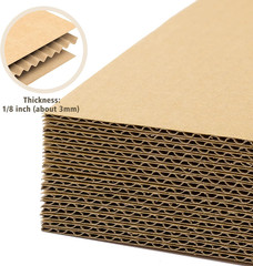 Golden State Art, 50 Pack 11X17 Corrugated Cardboard Sheets Cardboard Inserts Fl
