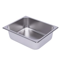 6 Pack 4″ Deep 1/2 Size Stainless Steel Steam Table Pans Hotel Food Prep Pan NEW