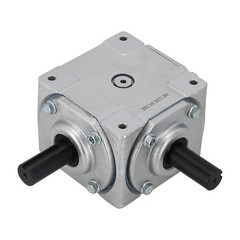 Right Angle Gearbox 1:1 Ratio 40HP 1800RPM CW/CW 1″ Shaft Cast Iron Housing