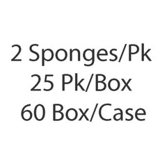 Dukal 2″ x 2″ 4-ply Sterile Non-Woven Sponges, 2 Sponges per Pack, Box of 1500