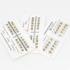 Dental Orthodontic MIM Monoblock Brackets Metal Mini Roth/MBT 0.022/0.018 Hook