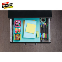 3 Drawer Letter Width Vertical File Cabinet with Pencil Drawer, Black 💪👌
