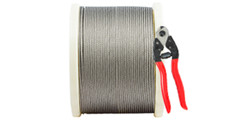TECSPACE 350ft Length 1/8” 316 Stainless Steel Wire Rope for Railing Decking