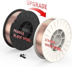 Stainless Steel Flux Core MIG Wire .030-Inch 2-Pound 2-Pack Strong ABS Spool