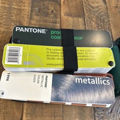Lot (4) Pantone Color Guide Fan Books Formula Process Solid Coated Uncoated Swop