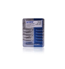 SS WHITE Dental Carbide Burs FG 558 Cross Cut Straight Fissure (pack of 10 Burs)