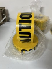 8 PACK! Barricade CAUTION Tape Yellow 3″ 1000ft Non Adhesive 3mil 8000 FEET NEW