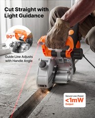 VEVOR Wall Chaser 4800W Electric Groove Cutting Machine 6800RPM Guide Line