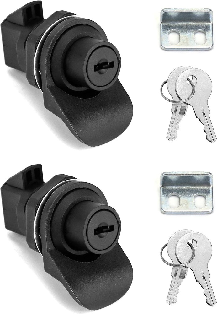 Push Button Latch, 2 Pack Plastic Push-to-Close Latches for Boat/Motorcycle