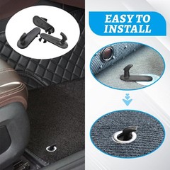 4PCS Car Floor Mat Clips, Car Mat Hook, Carpet Mat Fixing Buckles Hooks Replacem
